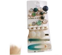 Set di fermagli per capelli da donna in stile orientale, con piume e perle, alla moda coreana, fatti a mano, per ragazze, per feste quotidiane, accessori per capelli eleganti e dolci (D)