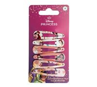 Set di fermagli per capelli da principessa, per ragazze, con stampa principessa, 6 fermagli per capelli