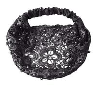 Set di fermagli per capelli in tinta unita, eleganti fasce larghe con perline floreali per donne, accessori per capelli alla moda, perfetti per abbigliamento casual da donna (nero, taglia unica)