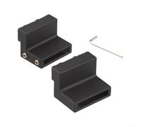 Set di fermaporta, con chiave per un'installazione accurata e un efficace contenimento delle ruote sui binari