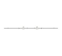 Set di fermaporta scorrevole in acciaio inox, 200 cm, con fermaporta e guida a pavimento, scorrevole silenzioso per porta della stanza, porta del soggiorno, studio, montaggio stabile, guida durevole