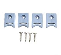 Set di fermi in gomma e paracolpi per porta della doccia, con viti, blocchi di limite in plastica per rulli superiori e inferiori, accessori di ricambio per scorrimento (SKU)