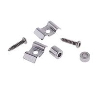 Set di fermi per chitarra elettrica a rullo per chitarra, colore argento