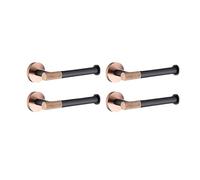 Set di ferramenta per il bagno in acciaio inossidabile nero opaco oro rosa portasciugamani portarotolo portascopino portarotolo portarotolo 4 pz