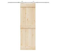 Set di ferramenta per porta scorrevole in acciaio inox, 183 cm, con fermaporta e guida a pavimento, per porta della stanza, del soggiorno, dello studio, silenzioso e stabile