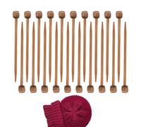 Set di ferri da maglia dritti, 2,75 ferri da maglia in legno per principianti. Accessori all'uncinetto, piccolo ago di posizione per maglieria per realizzare artigianato da sarta