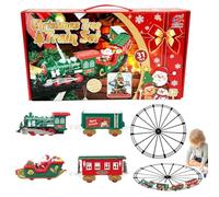 Set di ferrovia di Natale per tutto l'albero, giocattolo ferroviario con luce e suono, per albero di Natale e ferrovia con effetto sonoro elettrico