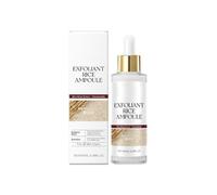 Set di fiale esfolianti al riso, esfoliante al riso bianco e nero, siero esfoliante Soft Peel Shot Glow per la cura quotidiana della pelle, minimizzatore di pori per tutti i tipi di pelle,White