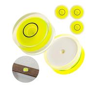 Set di fiale per livella tonda, 5 pezzi, con Ø 15 mm, livella a bolla d'aria senza etichetta, livella ad acqua, livella circolare, livella circolare per caravan, macchina fotografica, fai da te