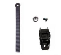 Set di fibbie a cricchetto e cinghie per attacchi da snowboard, componenti di rilegatura in plastica in acciaio con larghezza 23,5 mm, per scarponi da sci e cinghie per borse da bici (F)