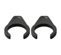 Set di fibbie di bloccaggio per pedali della bicicletta, include 2 opzioni di sgancio rapido (nero)