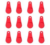 Set di fibbie magnetiche in silicone per friggitrice ad aria, porta carta pergamena, utensili da cucina, confezione da 12 (rosso)