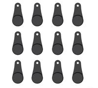 Set di fibbie magnetiche in silicone per friggitrice ad aria, porta carta pergamena, utensili da cucina, confezione da 12 (nero)