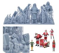 Set Di Figure Del Babbo Natale Di Natale 1:43 (4,3Cm), Diorama 1/43