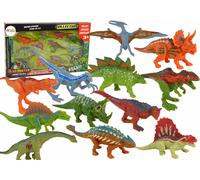 Set di figure di dinosauri colorati