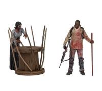 Set di figure di The Walking Dead alto 7 pollici Morgan Impaled Walker e Spike T