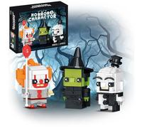 Set di figure horror di Halloween compatibile con Lego per adulti, clown, strega, decorazione horror per fan, per bambini, 519 pezzi