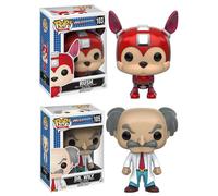 Set Di Figure In Vinile Funko POP Di Mega Man: Rush E Dr. Wily