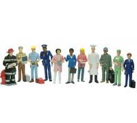 Set di Figure - Set di 11 Pezzi raffiguranti Diversi Mestieri e Professioni, Ideale per l'apprendimento e Lo Sviluppo dei Bambini.