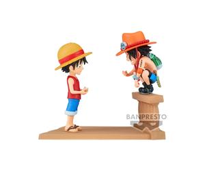 Set Di Figure Ufficiali Anime Banpresto Di Luffy E Ace Collezionabile