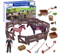 Set di figurine animali Cavalli fattoria - B