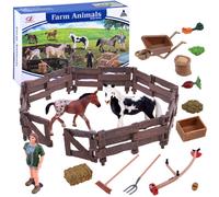 Set di figurine animali Cavalli fattoria - C