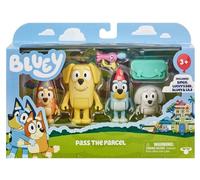 Bluey Bluey-17558 Pass The Parcel Figura 4PK Passa Il Pacco, Multicolore, M, 17558