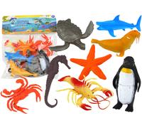 Set di figurine di animali marini 10 pezzi