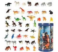 Set di figurine di animali - marini, selvatici, da fattoria e dinosauri, 48 pz