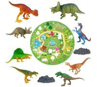 Set di figurine di dinosauro, kit di scienza dei dinosauri | Figure di dinosauri realistiche Dinosauri Toy 8 figure | Favori di festa, toppers per torte, kit di scienze '