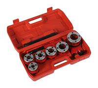 Set di filettature per tubi idraulici con 6 matrici da 1/4", 3/8", 1/2", 3/4", 3/4", 1", 1-1/4"