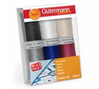 Set Di Fili Gütermann Cotone No. 30 - 6 X 300m - Col. 1