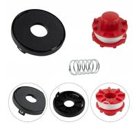 Set di filo e cappuccio per decespugliatore, kit di ricambio in plastica compatibile con GE-CT 36/30 Li E SOLO e AGILLO 36/255 BL/18/200, diametro 8,1 m, diametro 2 mm con molla