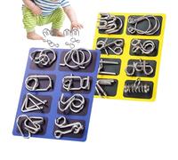 Set Di Filo Metallico | Gioco Di Allenamento Mentale E | 16 Pezzi per Sbloccare E Collegarsi Con Le Sfide Di Ingegneria - Per Bambini Adolescenti Adulti Regali Da Viaggio E