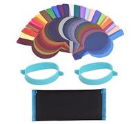 Set di filtri a colori, Andoer, 24 pellicole colorate Speedlite, pellicola colorata per filtro di correzione del colore per flash Godox V1 serie H200R con custodia