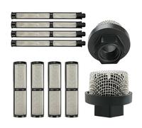 Set di filtri airless per vernice, filtro a di alta qualità, rete spruzzatore ad alta pressione, componente di filtraggio in acciaio inossidabile affidabile, riutilizzabile, per la prevenzione
