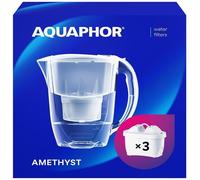 Set Di Filtri AQUAPHOR Amethyst Inclusi 3x CARTUCCE Di Filtro MAXFOR+, Bianco