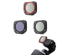 Set di filtri compatibili con Insta360 Luna Pro, lenti magnetiche in vetro ottico a montaggio rapido per fotografia migliorata, 3PCS-CPL Black Night