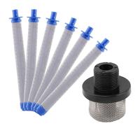 Set di filtri di ricambio, 1 pezzo 288716 3/4 di pollice filettatura filtro di ingresso e 6 pezzi 288749 Airless pistola a spruzzo combinazione di filtri per pistola airless spruzzatori di vernice