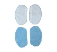 Set di filtri di ricambio, panni mocio e spazzole laterali per IRBIS 0121, Redmond VR 1321s e aspirapolvere per supportare le attività di pulizia del pavimento (A)