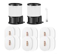 Set di filtri di ricambio per aspirapolvere Shark, per modelli IP1251/IP3251 PowerDetect, lavabili HEPA e pre-motore con spazzola di pulizia, design costruttivo ad alta resistenza
