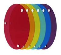 Set di filtri in gel a sei colori, kit di accessori per flash compatibile con flash Godox a testa quadrata,