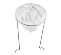 Set di filtri in jam - supporto e borsa per filtro di gelatina in acciaio inossidabile | Kit di citazione in marmellata riutilizzabile con 3 gambe un gancio e sacca di materiale in nylon per tentare l