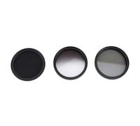 Set di Filtri ND CPL GND Compatibile con Fotocamera, Kit Filtro a densità Neutra Polarizzatore ND8 UV GND 3 in 1, Vetro Ottico HD, Telaio in Lega di Alluminio, Filtro ND Graduato