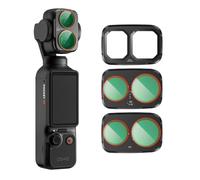 Set di filtri ND e CPL per DJI OSMO Pocket 4P, kit di 3 filtri per DJI Osmo Pocket 4 Pro, CPL + VND ND2-32 regolabile + Black Mist 1/4, vetro ottico HD, multi-rivestito, cornici in alluminio