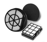 Set di filtri per aspirapolvere Bosch BBZ152EF con filtro a doppio stadio pre e post filtri include ABS bianco e nero 15 x 8 x 5 cm, montaggio rapido per robot pulitore miglioramento della qualità