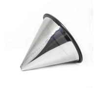 Set di filtri per caffè a strato singolo, in acciaio inox, a pori fini, portatile e riutilizzabile, per preparare caffè fresco in qualsiasi momento, adatto per viaggi e attività all'aperto