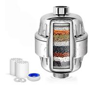 Set di filtri per l'acqua della doccia a 20 stadi per rimuovere cloro, fluoro, metalli pesanti e addolcire l'acqua filtrata