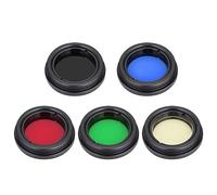 Set di filtri per telescopio da 1,25 in/31,7 mm, set di filtri per lenti a colori, filtro per lenti oculari per luna, Giove, Marte, Saturno, ammasso stellare, Nebulosa, Cielo profondo, Sole