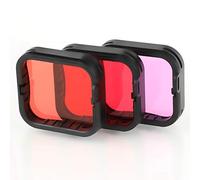 Set di filtri subacquei per GoPro Hero 5 6 7 Black Super Suit impermeabile custodia subacquea - inclusi filtri in rosso, rosso chiaro e magenta - per correggere i colori nella fotografia subacquea